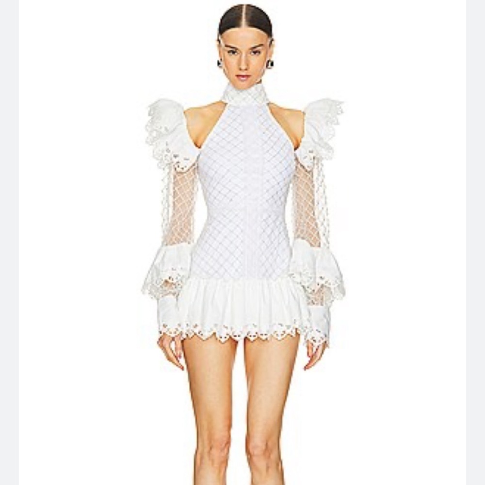 Elegant White Lace Dress